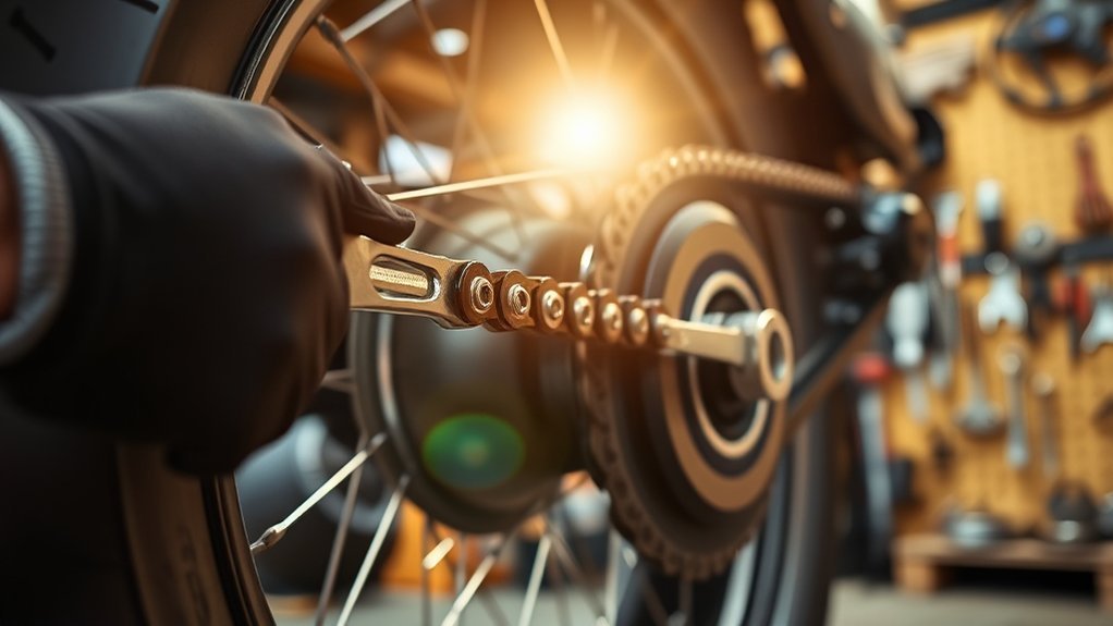 adjust chain tension correctly