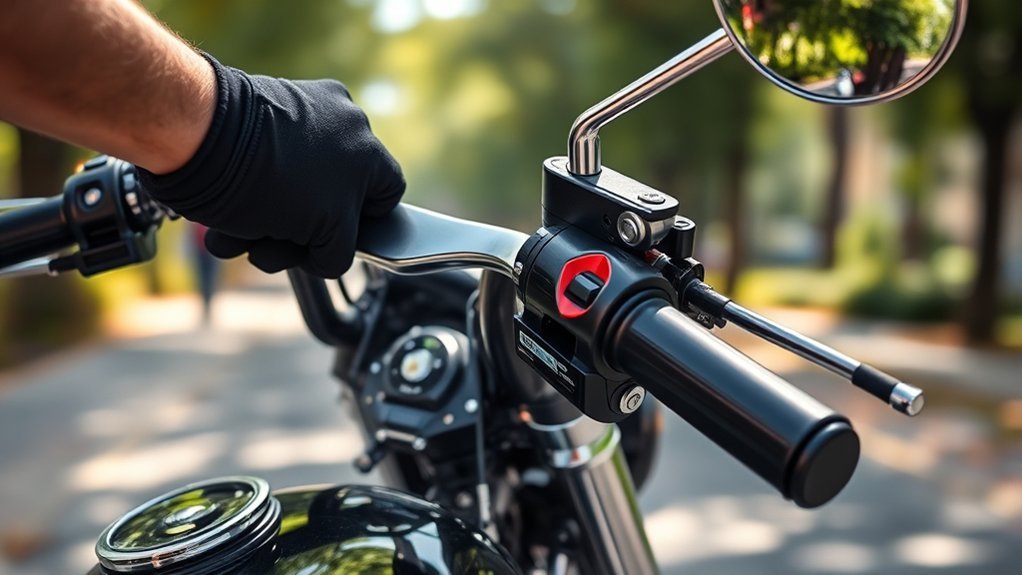 adjusting motorcycle handlebars comfortably