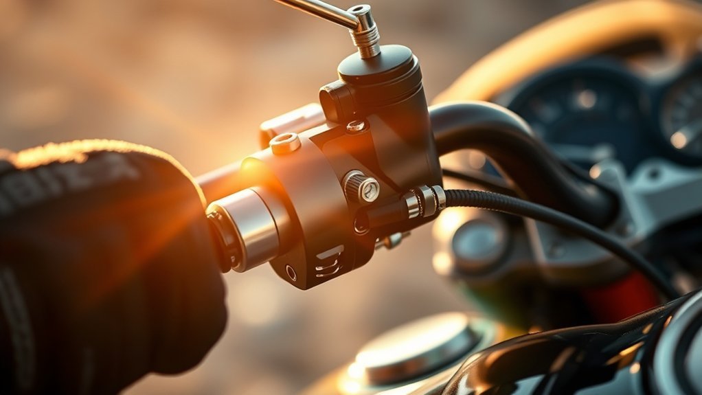 adjusting motorcycle throttle play