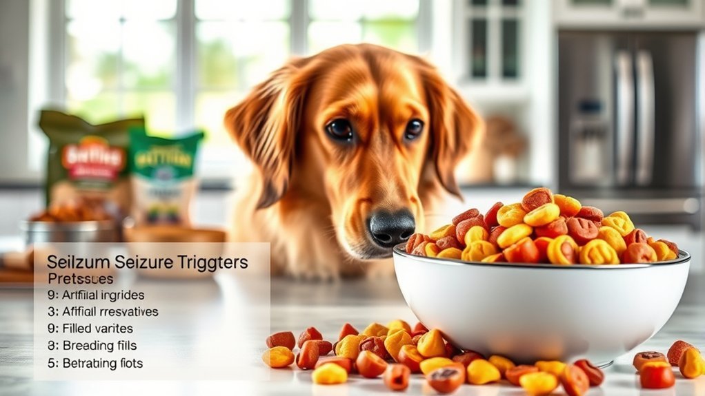 avoid seizure triggering dog foods