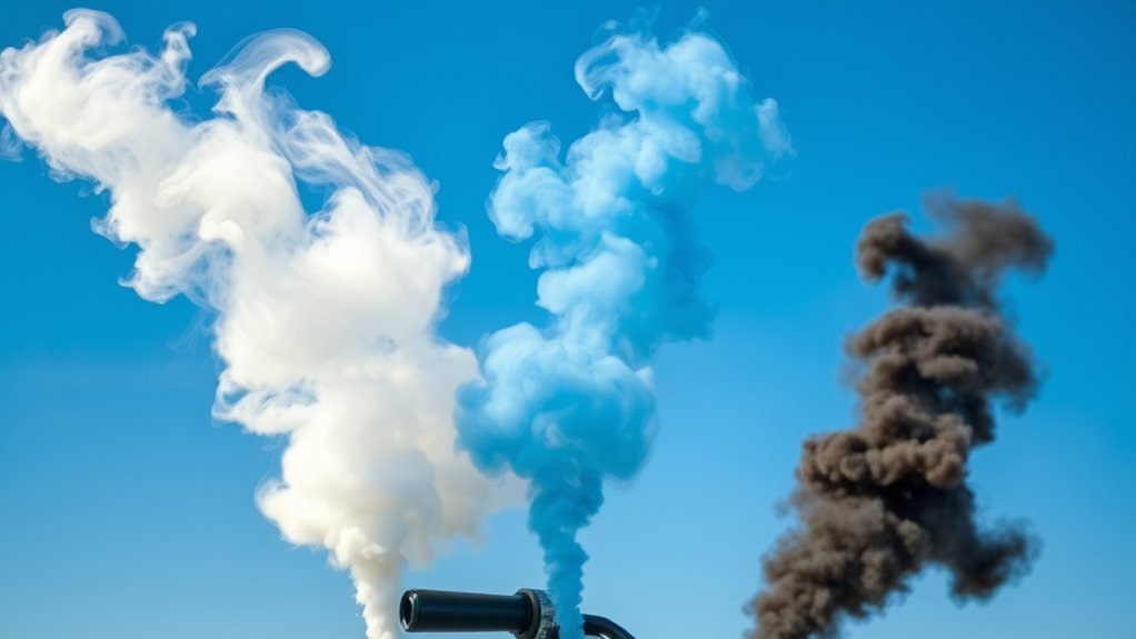 black smoke indicates fuel issues