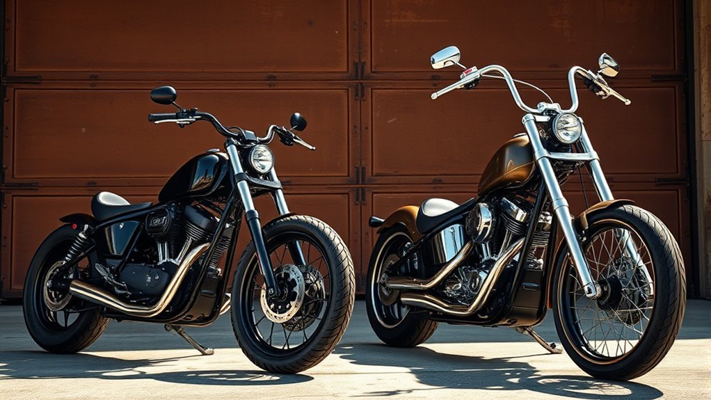 bobbers emphasize simplicity choppers showcase creativity