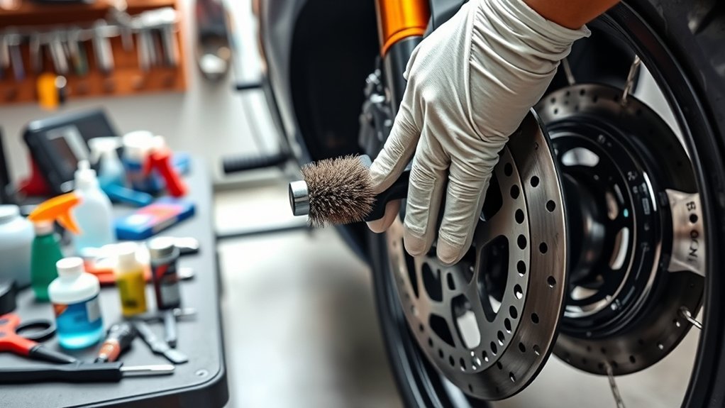 brake components cleaning preparation