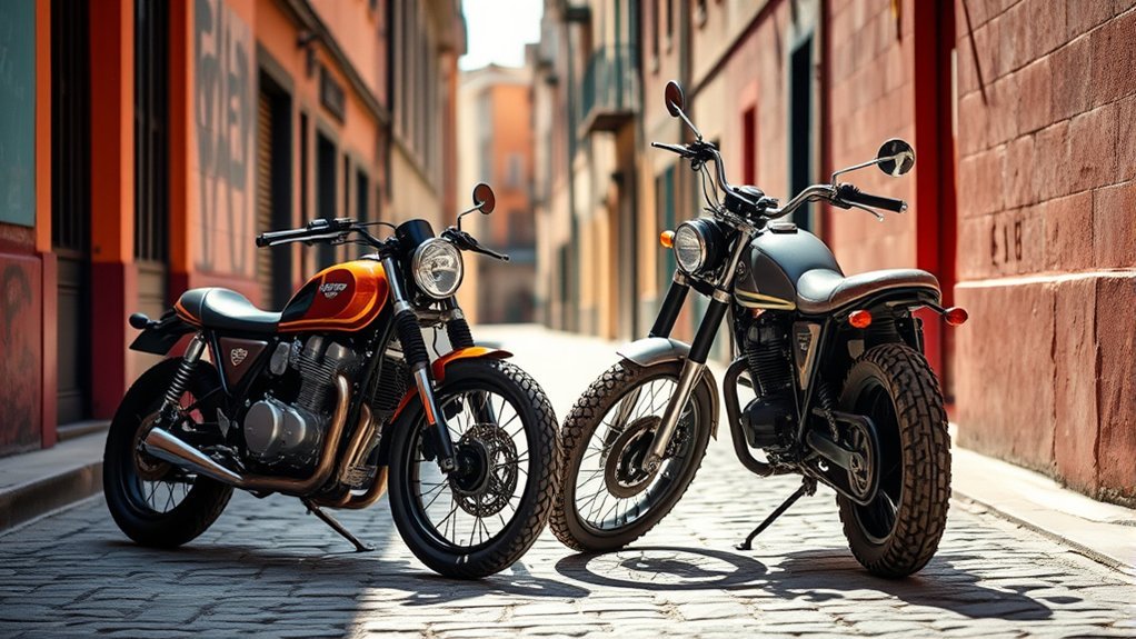 cafe racer and scrambler differences