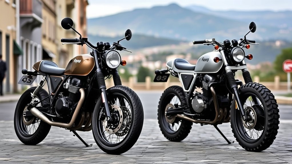 cafe racers and scramblers