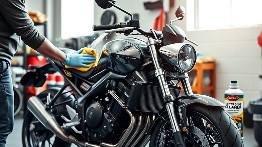 caring for motorcycle electronics