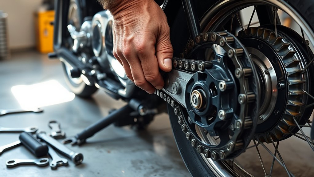 chain tension and alignment