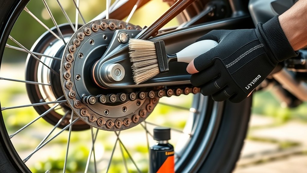 clean and maintain chain