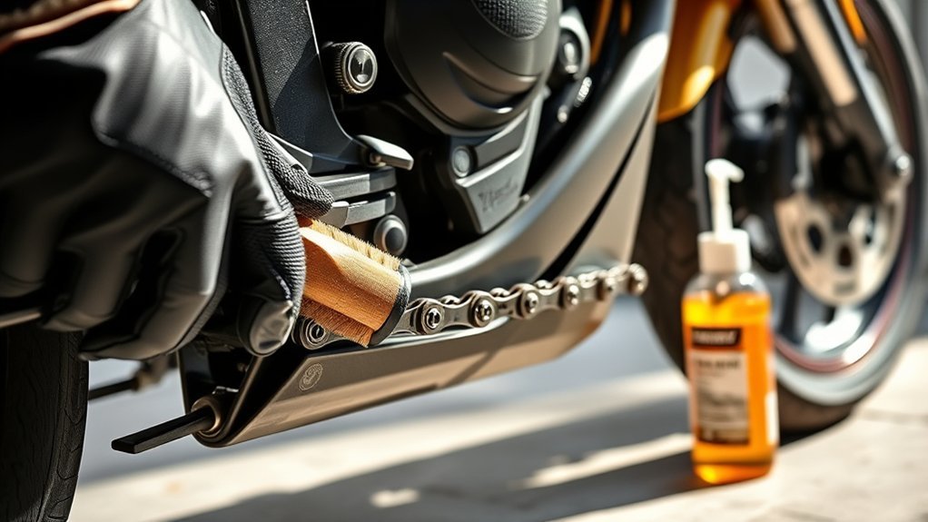 clean lubricate inspect chain