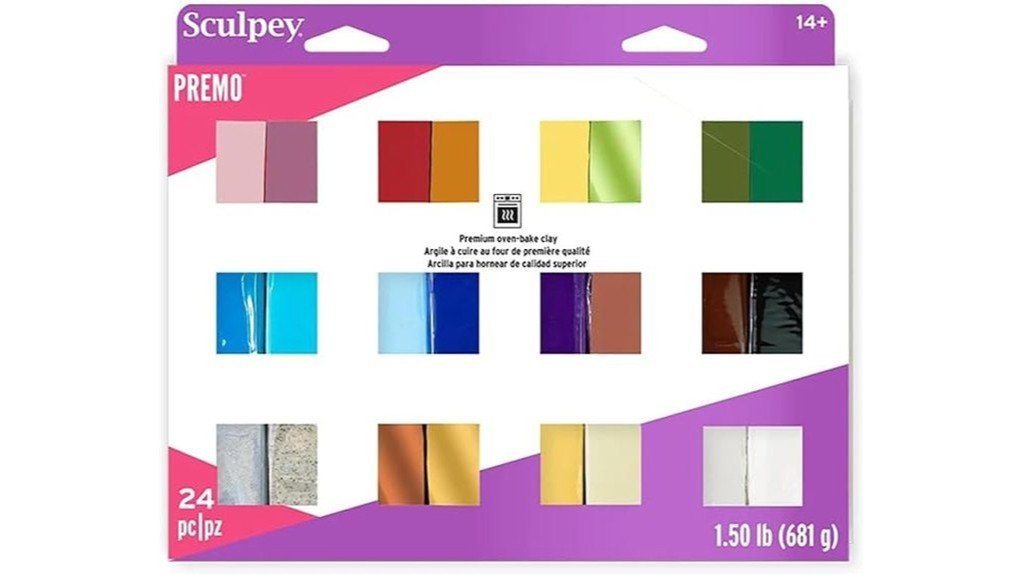 colorful polymer clay assortment