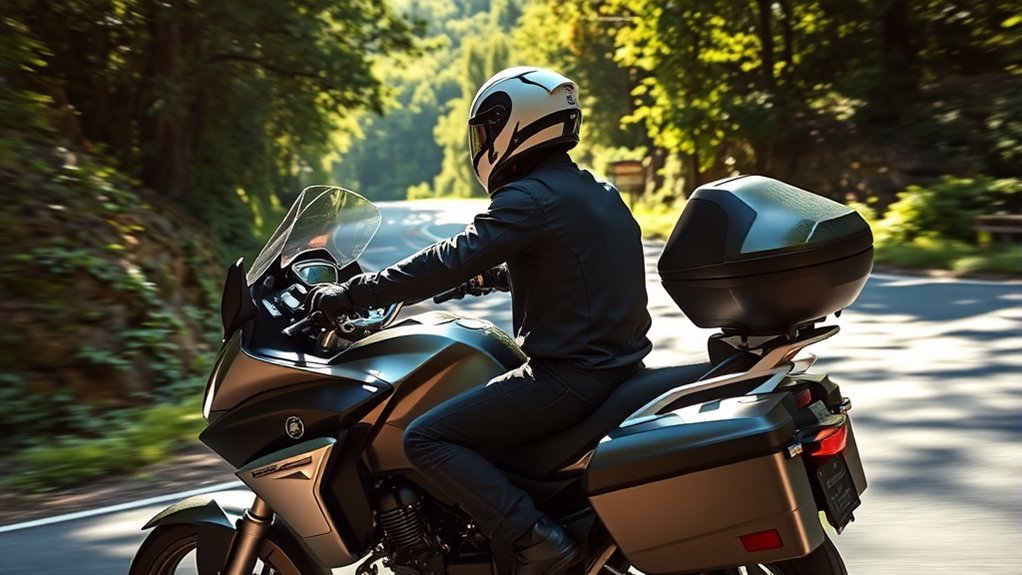 comfortable two up motorcycle riding