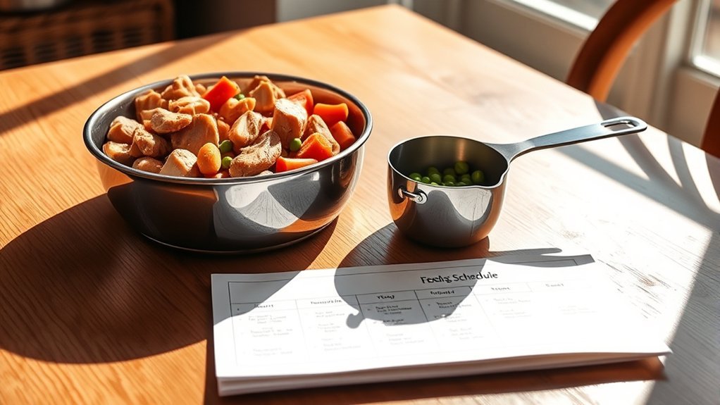 consistent dog feeding schedule