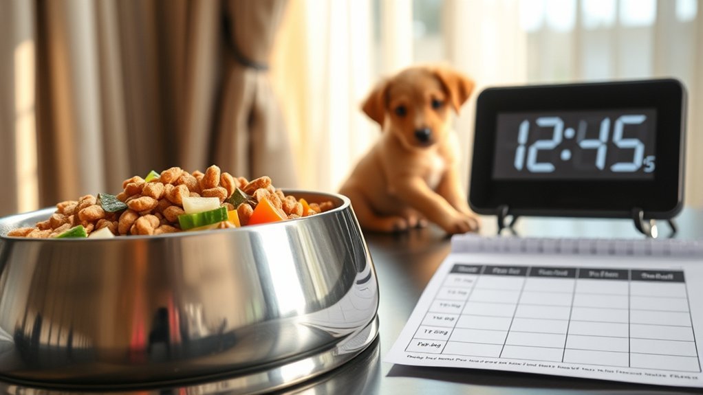 consistent puppy feeding schedule