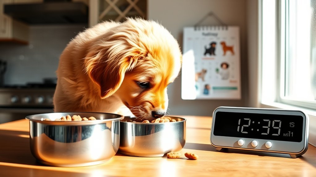 consistent puppy feeding schedule