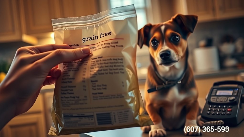 consult vet for dietary issues