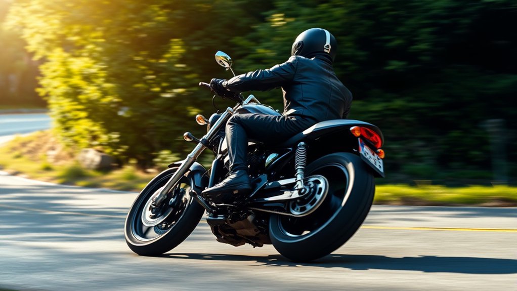 countersteering for motorcycle turning