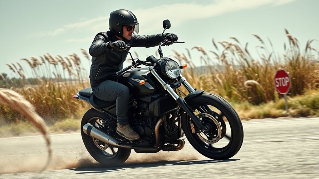 crosswinds challenge motorcycle stability
