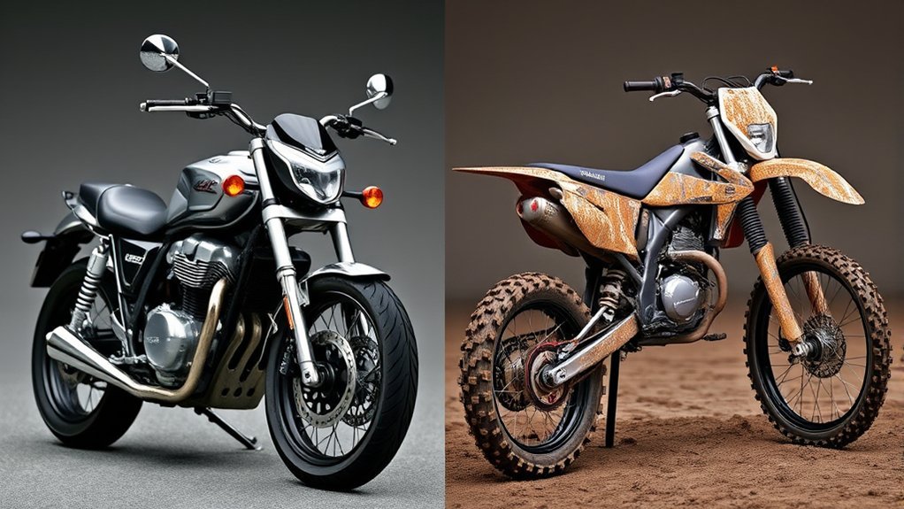 dirt bikes versus motorcycles