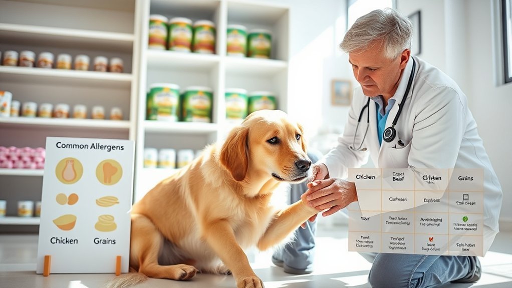 dog food allergy diagnosis process