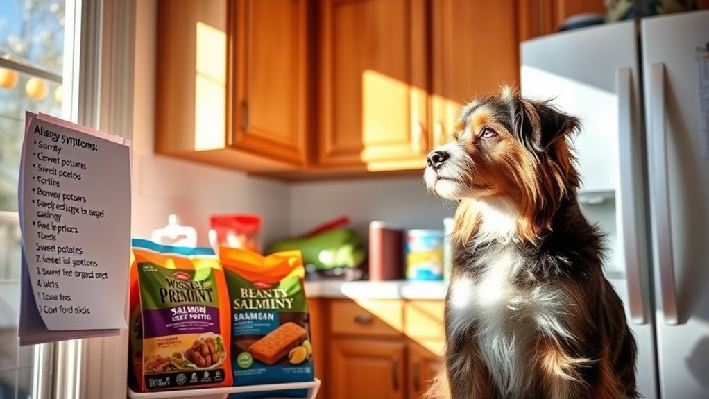 dog food allergy symptoms