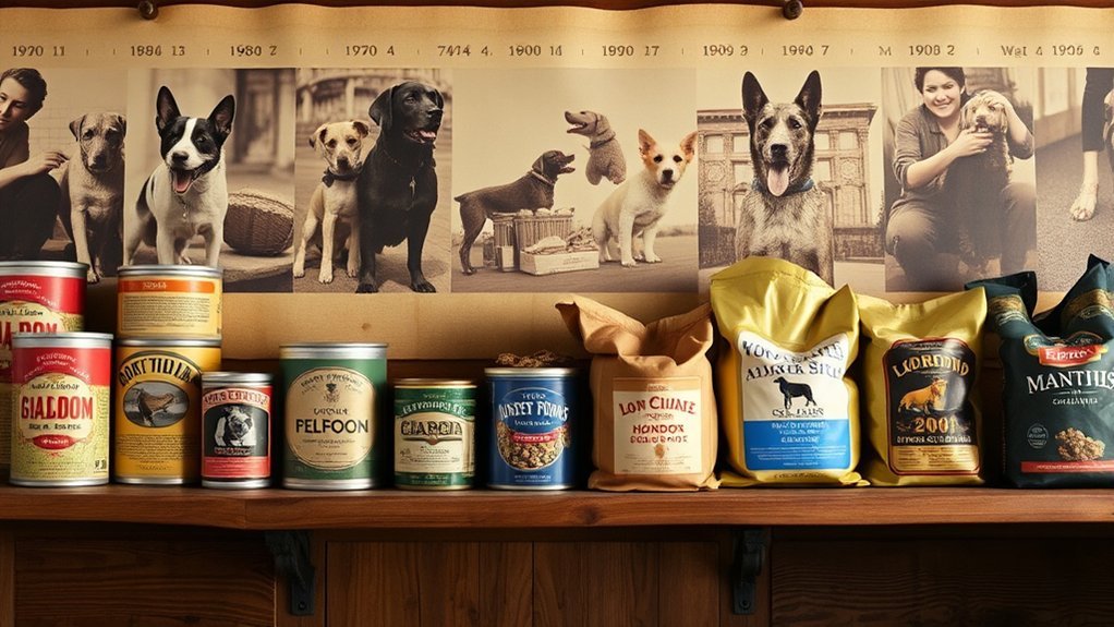 dog food historical timeline