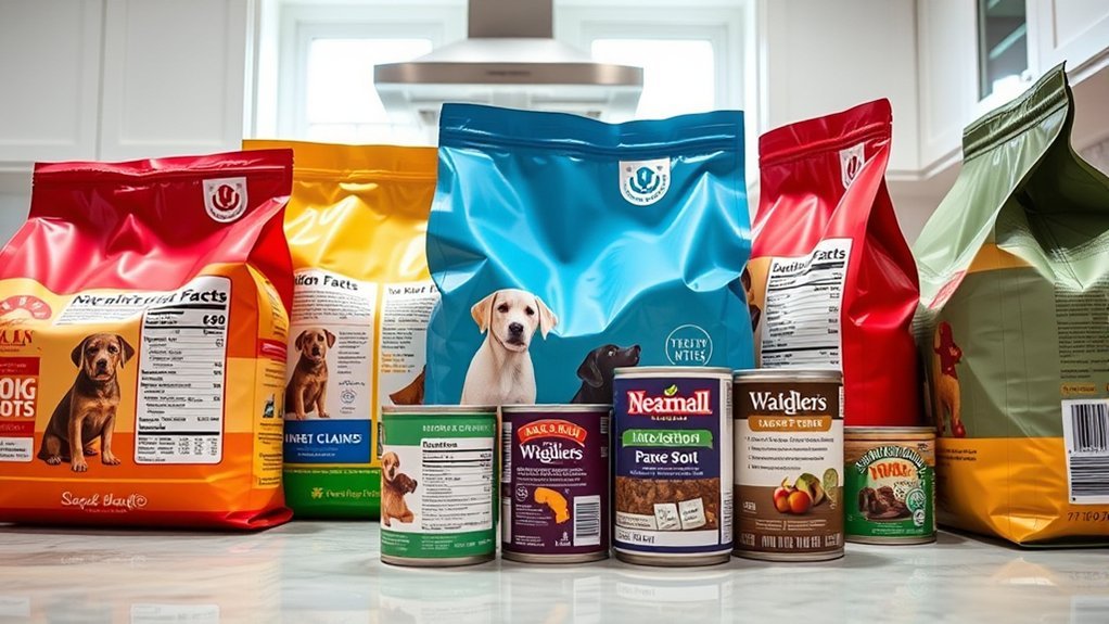 dog food label components