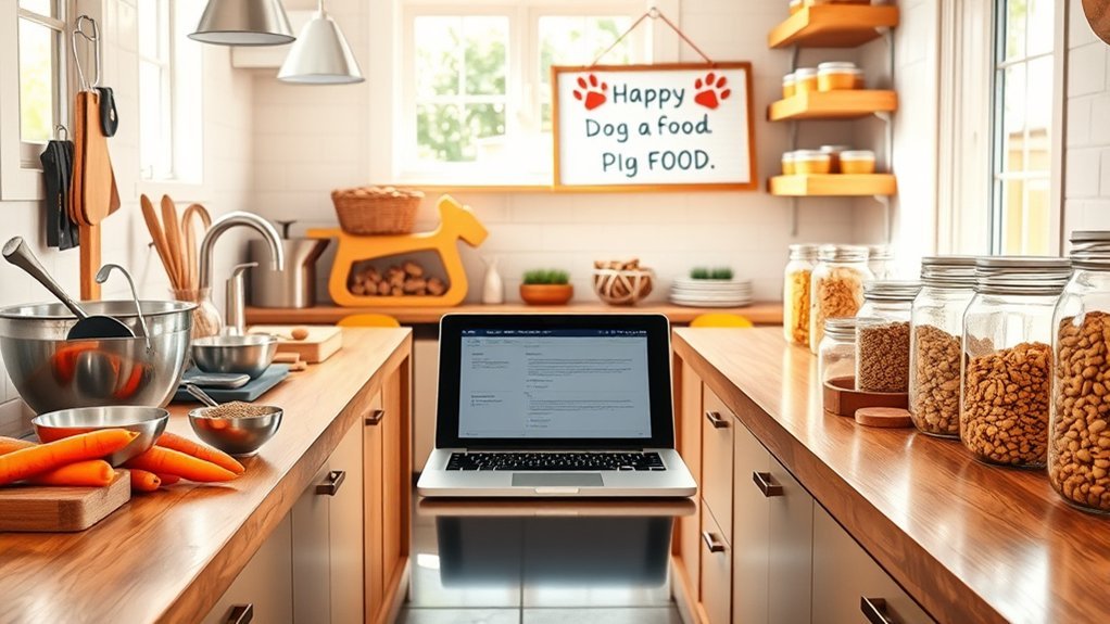 dog food stall setup