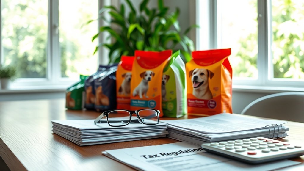 dog food tax regulations