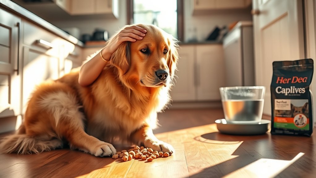 dog vomiting undigested food