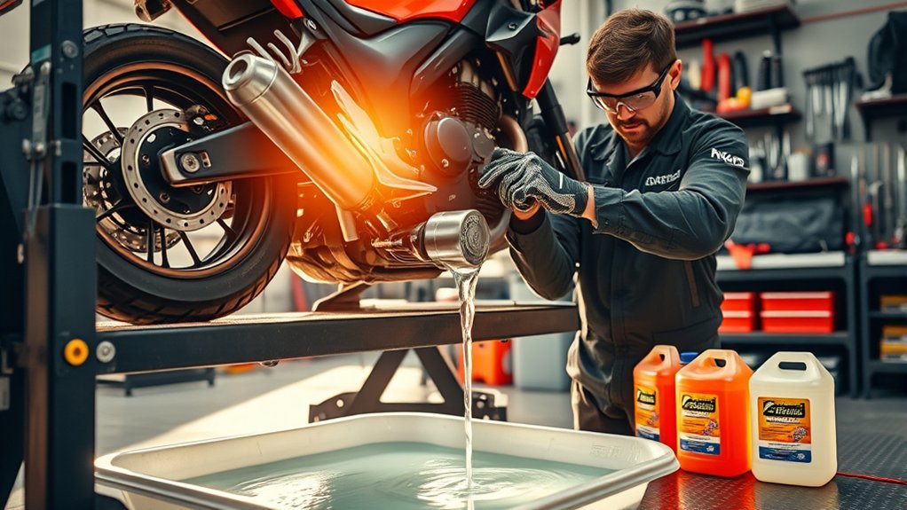 drain coolant safely responsibly