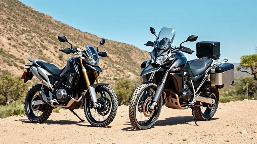 dual sport vs adventure bikes