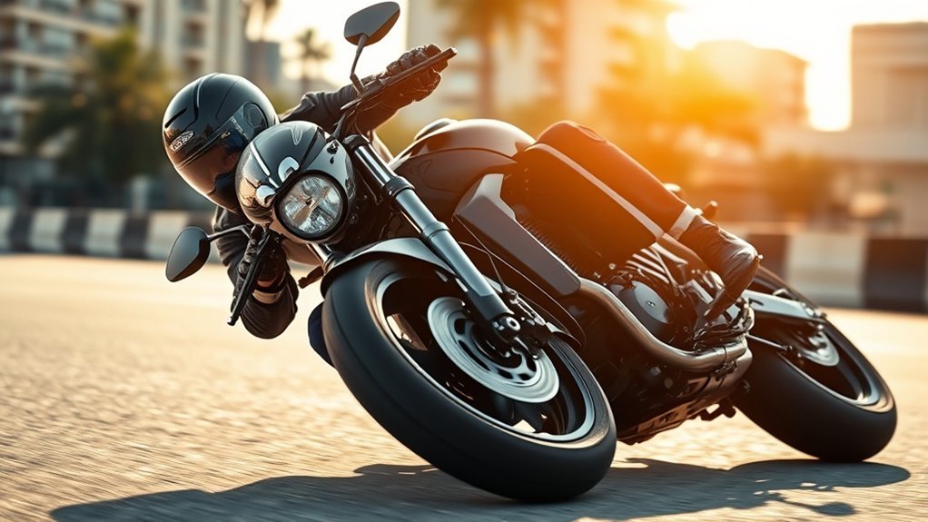 emergency motorcycle braking technique