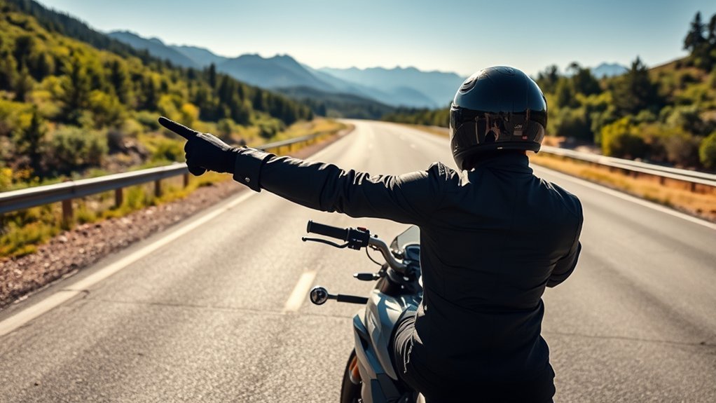 essential motorcycle hand signals