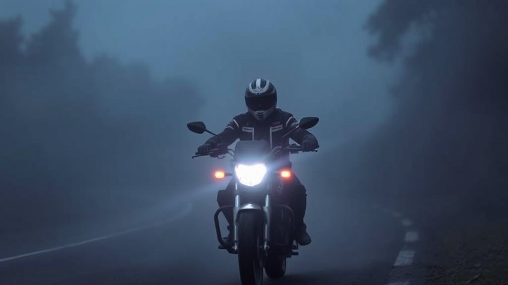 foggy riding visibility hazards