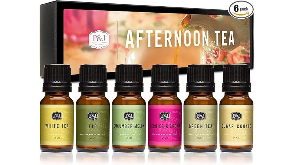 fragrant tea inspired oil set