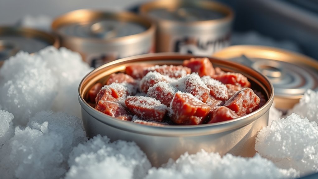 freeze canned dog food safely