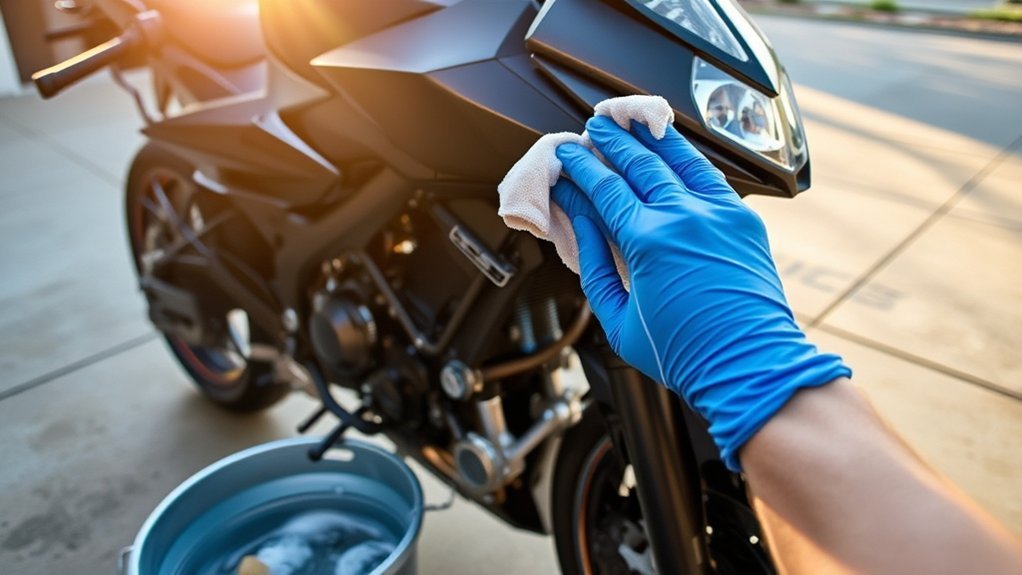gentle motorcycle washing techniques