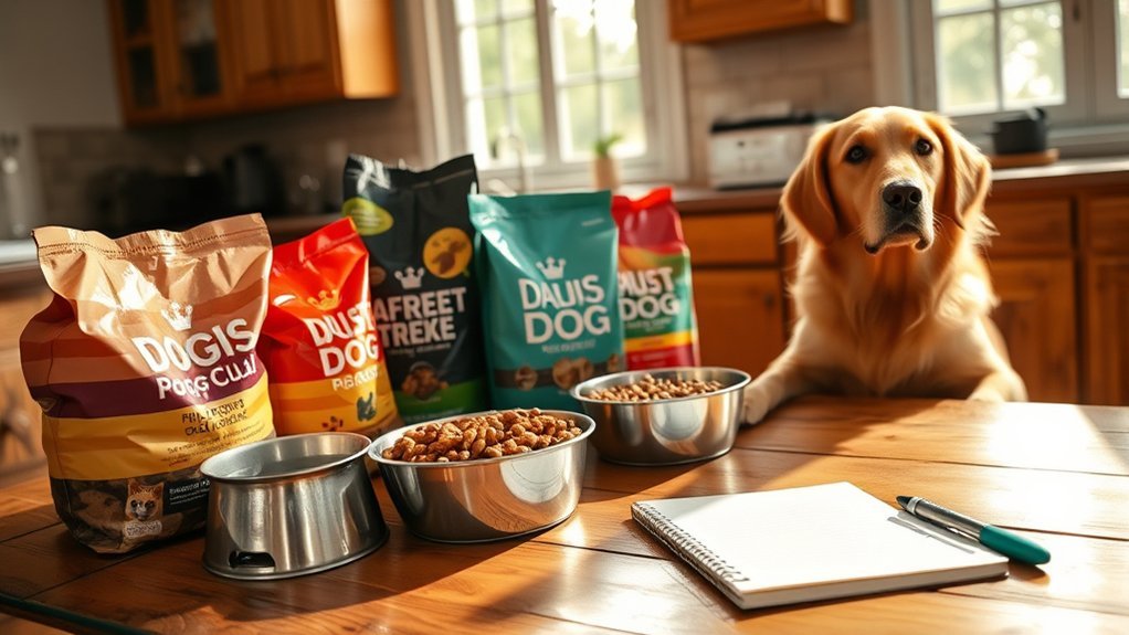gradual dog food transition