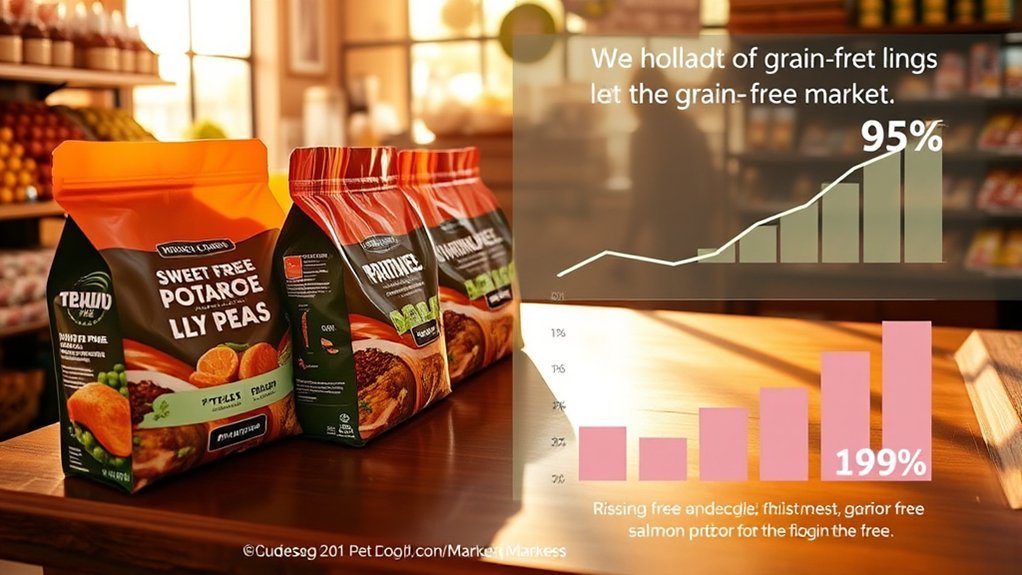 grain free pet food popularity