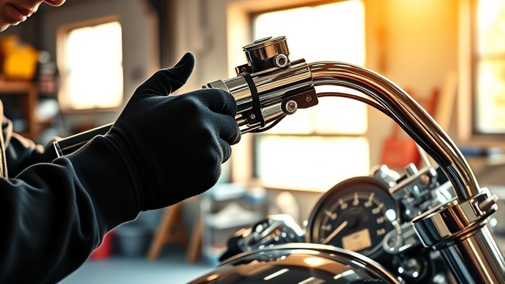handlebar positioning for comfort