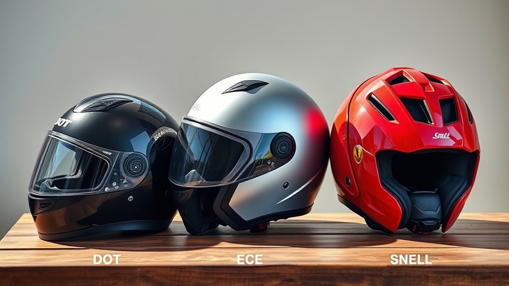helmet safety standards comparison