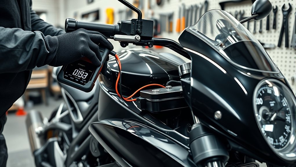 identify motorcycle battery drain