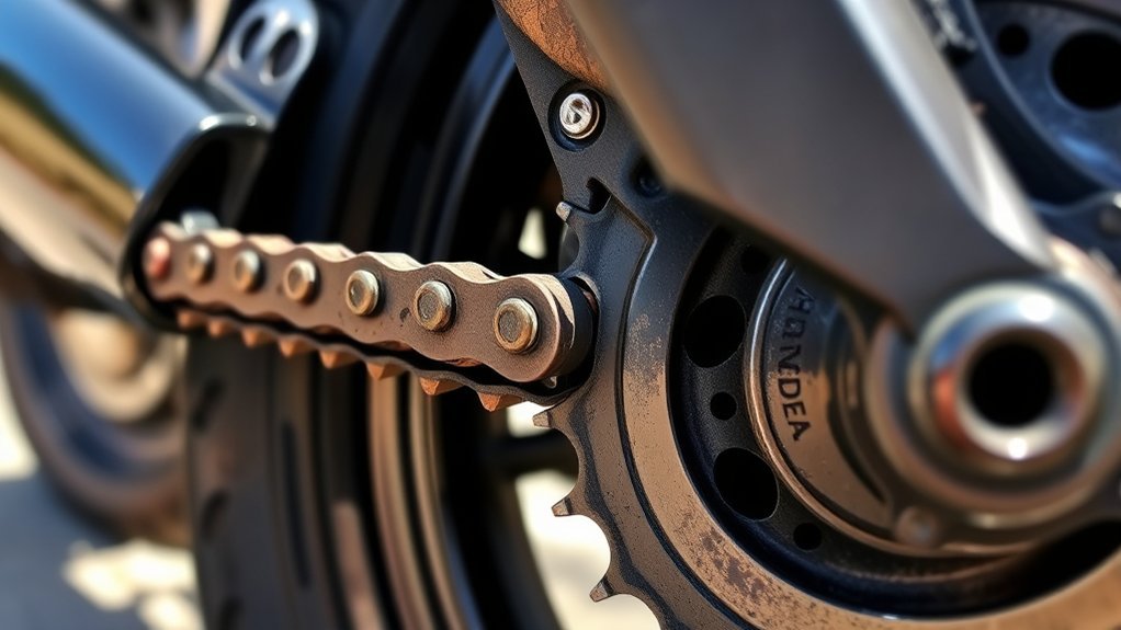 inspect chain and sprockets