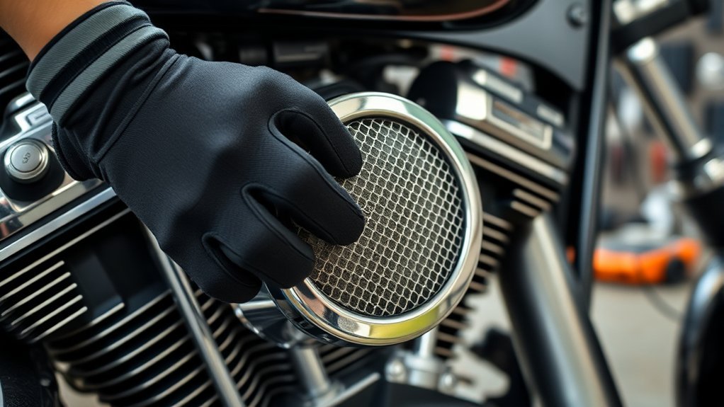 install motorcycle air filter