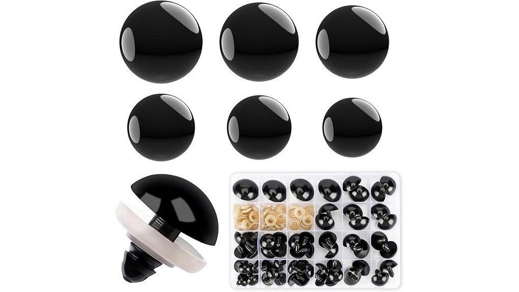 large black safety eyes