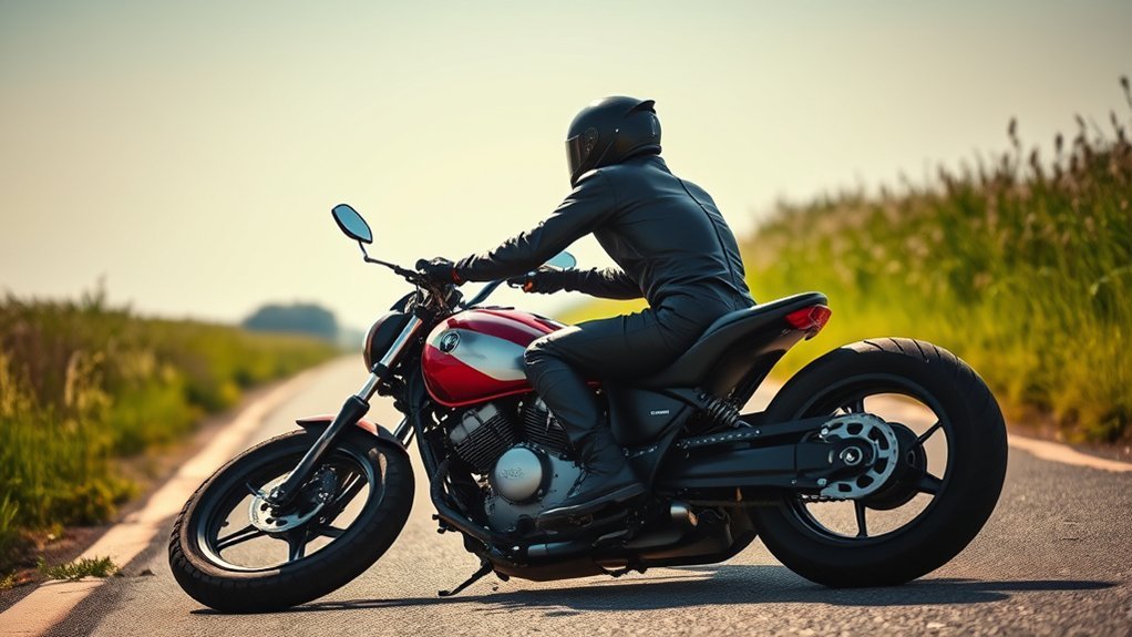 lift fallen motorcycle safely