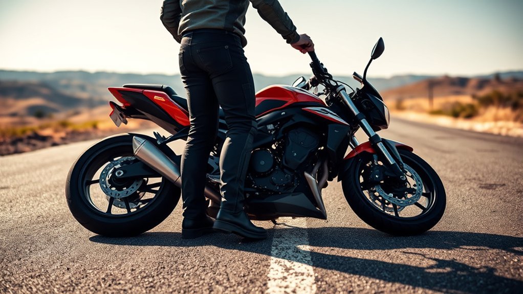 lift motorcycle with proper technique