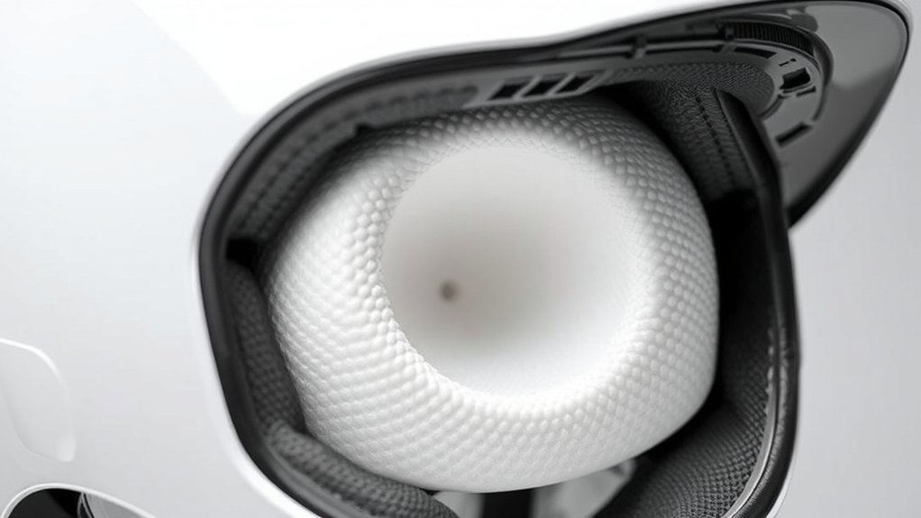 lightweight shock absorbing helmet material
