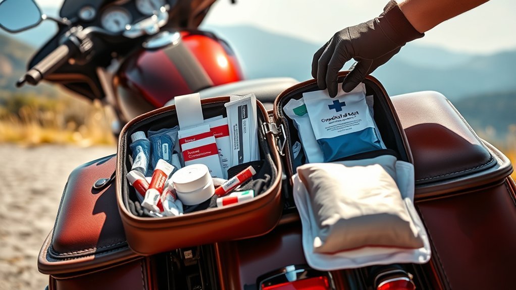 maintain motorcycle first aid