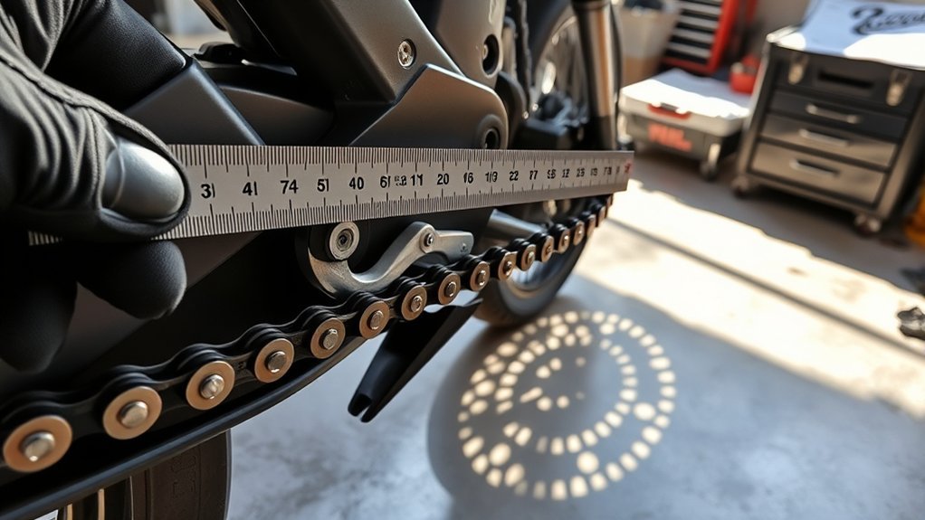 maintain proper chain slack